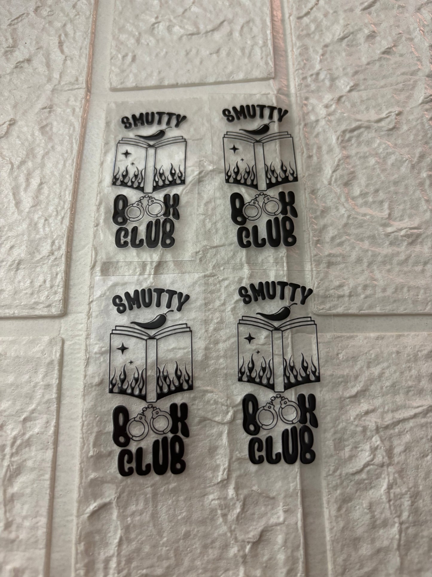 Smutty Book Club UV DTF Keychain Transfer