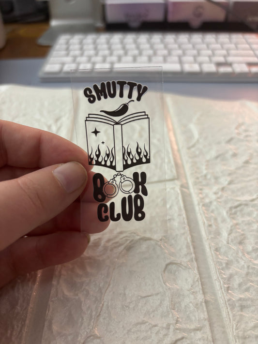 Smutty Book Club UV DTF Keychain Transfer