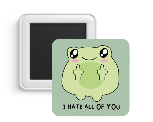 Frog Middle Finger Magnet