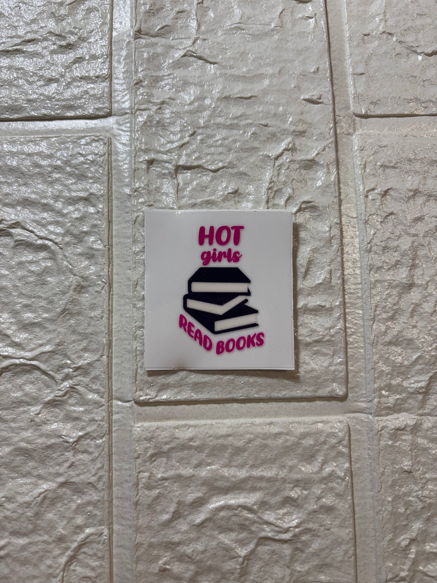 Hot Girls Read Books UV DTF Keychain Transfer