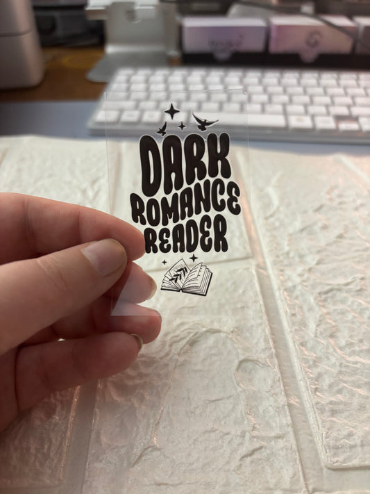 Dark Romance Reader UV DTF Keychain Transfer