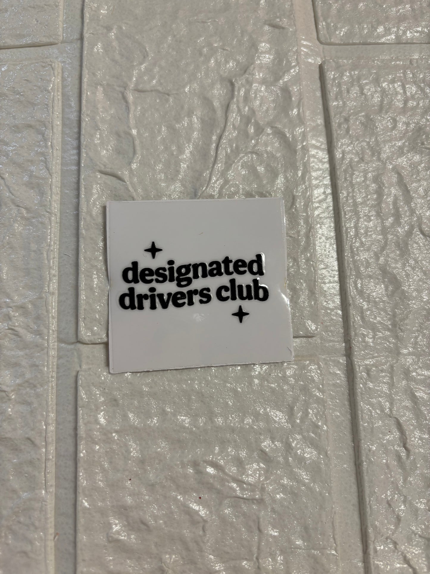 Designated Drivers Club UV DTF Keychain Transfer