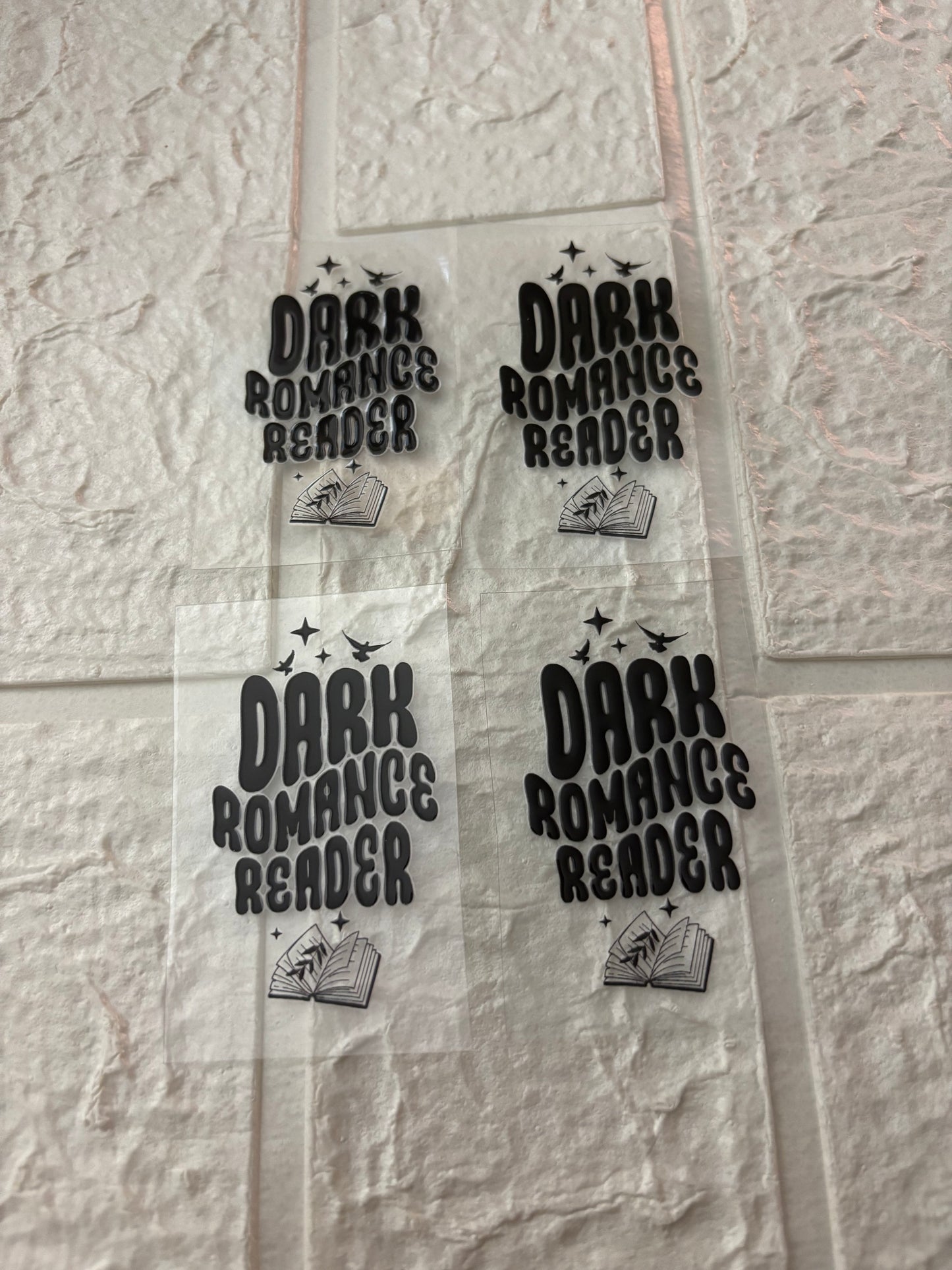 Dark Romance Reader UV DTF Keychain Transfer