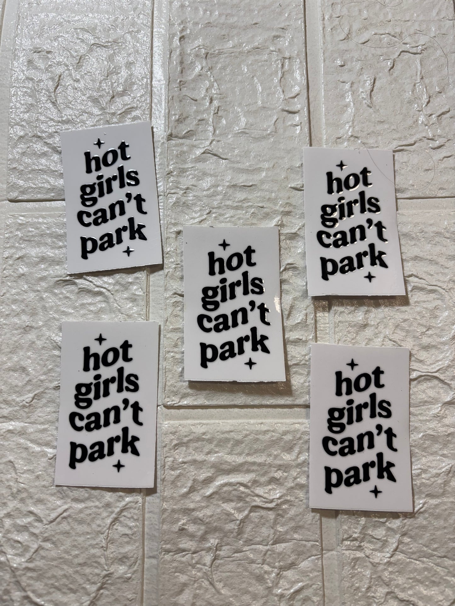 Hot Girls Can’t Park UV DTF Keychain Transfer